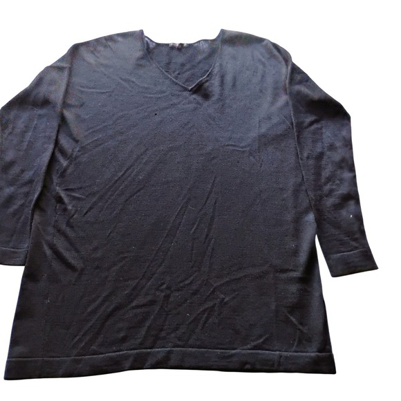 Eileen Fisher Merino Wool sweater V Neck Long Sleeve Casual Comfortable - Picture 1 of 6